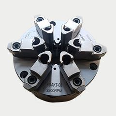 臺灣千島可調式強力型六爪鋼殼手動卡盤6DAKT系列